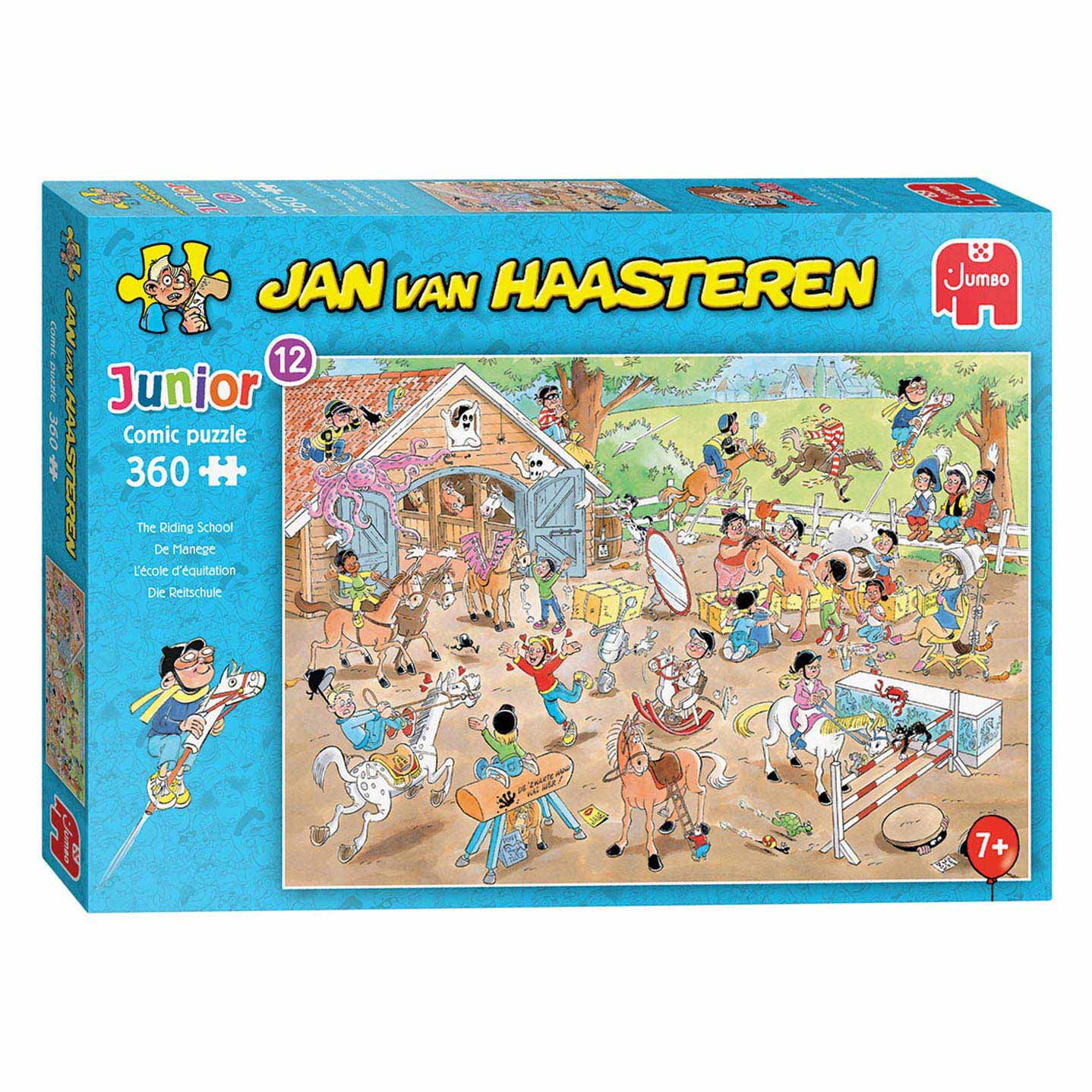 Concentratie Schuldenaar zonnebloem Jan van Haasteren Legpuzzel Junior - The Riding School, 360s - Speelgoed  Winkel Toy plaza